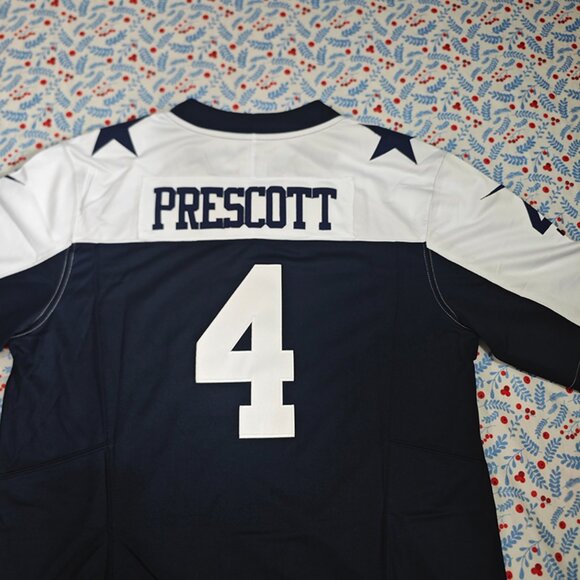 Dak Prescott Dallas Cowboys blue jersey No. 4 - Picture 7 of 7